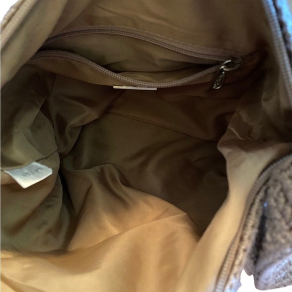 The Sak Beige Woven Classic Handbag With Strap Inside / Outside Pockets - Picture 5 of 9